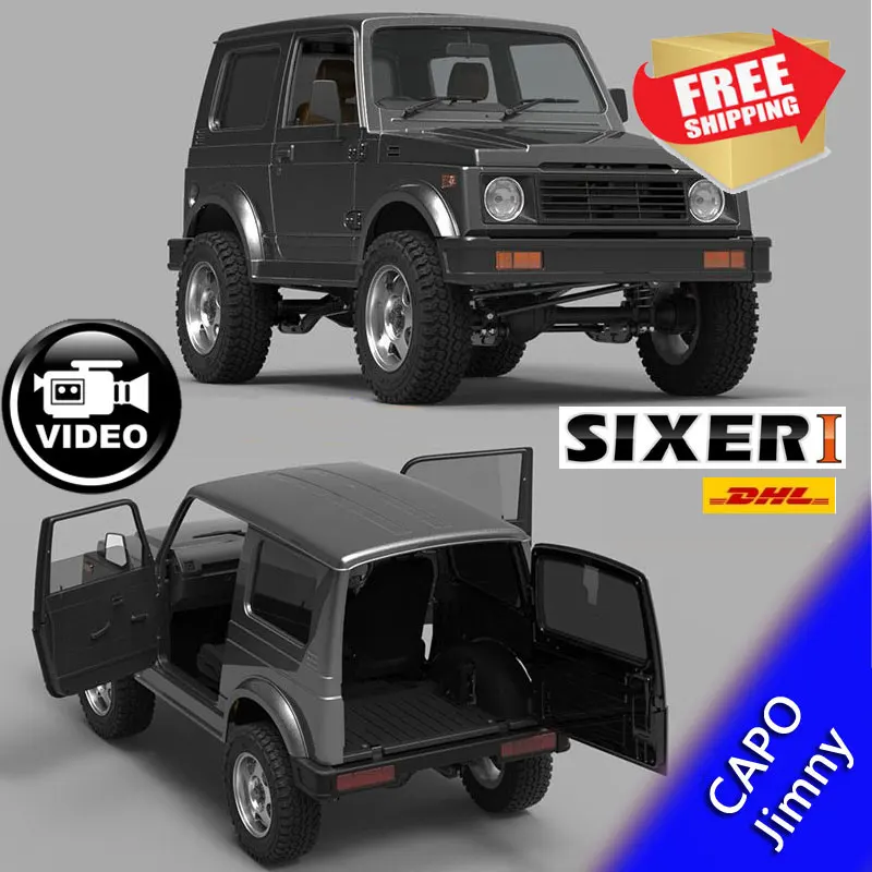 Автомобиль на радиоуправлении Capo sixer1 kit crawler Suzuki Jimny Samurai 1/6 полный металл