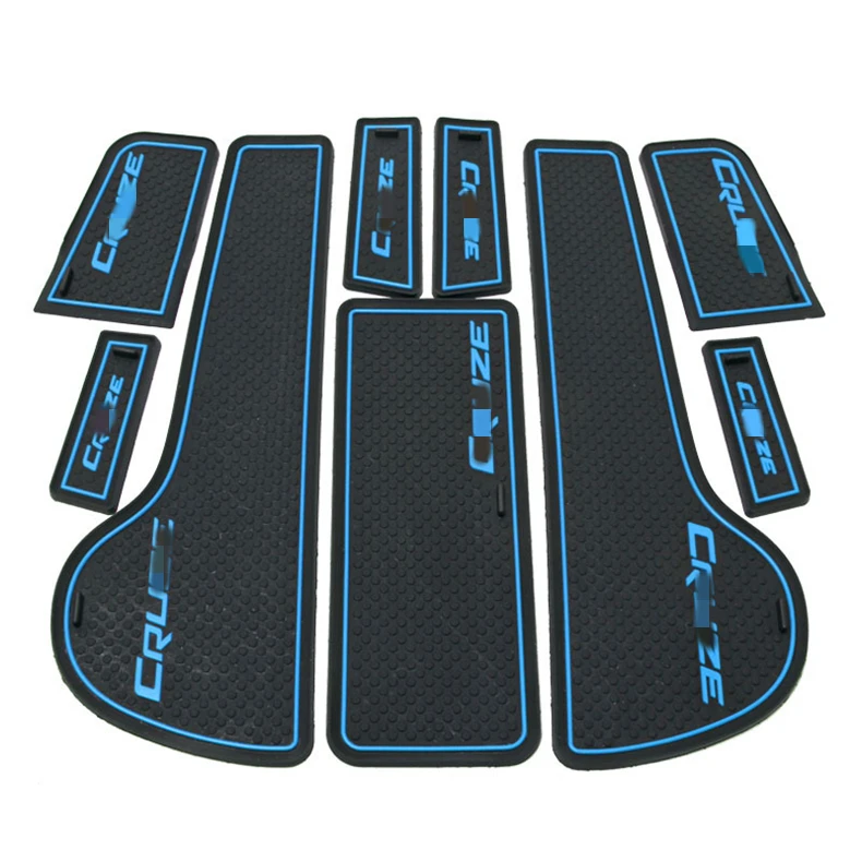 

9pcs Car Styling Interior Non-Slip Mat Door Groove Pad Cushion Rubber Mat Fit For Chevrolet Cruze Sedan Hatchback 2009-2014