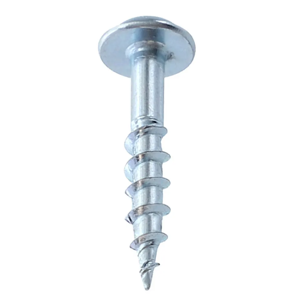 100pcs/set Hardware Cross Screw Silver Tools Home Manual Jig Oblique Hole High Strength Self-tapping Repair Woodworking