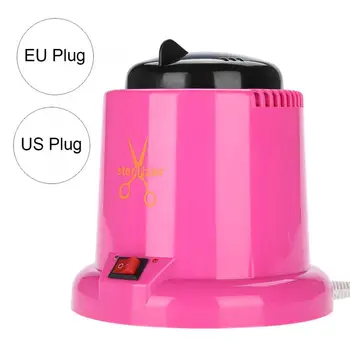 

Nails Scissor Tweezers Nail Art Disinfecting Machine Manicure Metal Tools Sterilizer Box Rose Red Nail Art