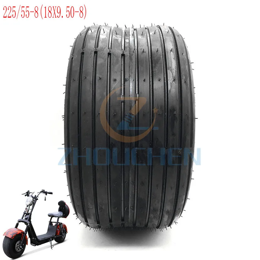 225/55-8 шины 225/40-10 шины 18x9. 50-8 передние или задние 8 дюймов 10 дюймов 6PR электрический скутер вакуумные шины для Harley китайский велосипед