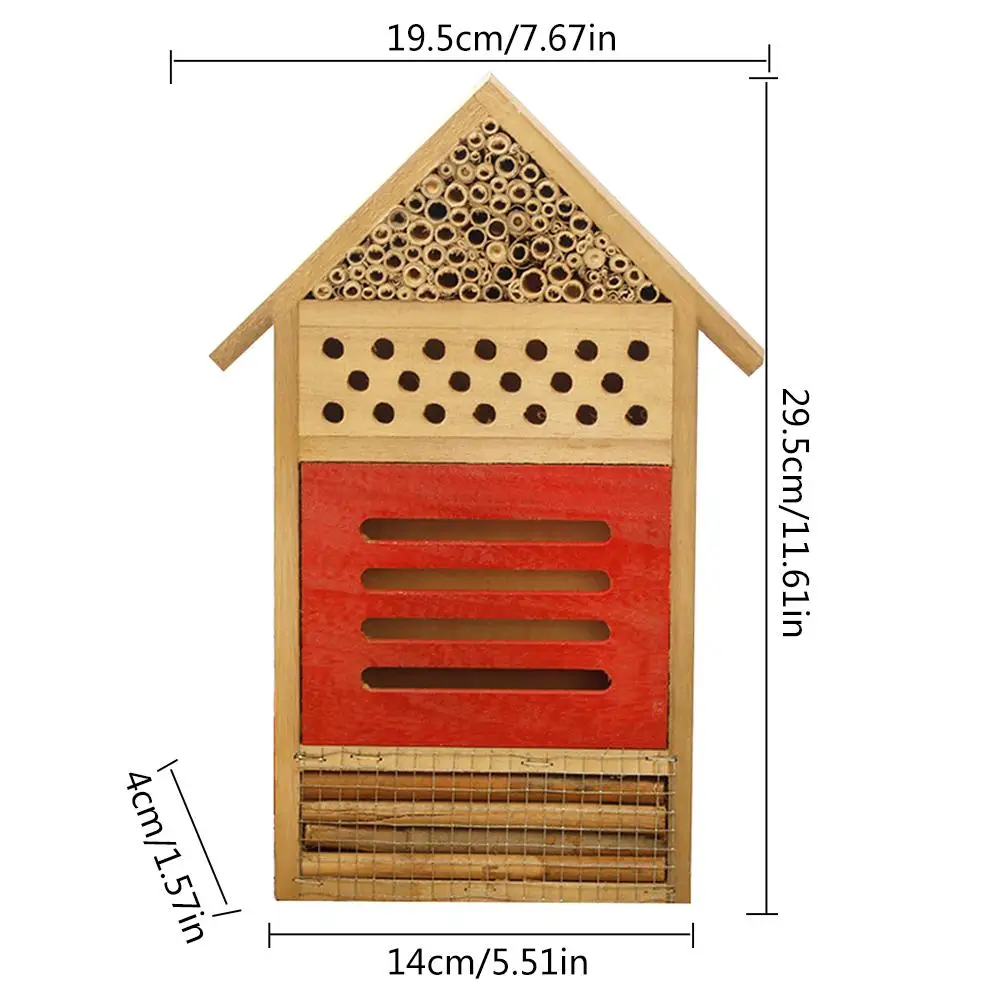 Насекомое гостиничное насекомое дом коробка с пчелами насекомое Кормление гнездо Бабочка Насекомое гостиничное гнездование коробка для пчелы бабочки сад