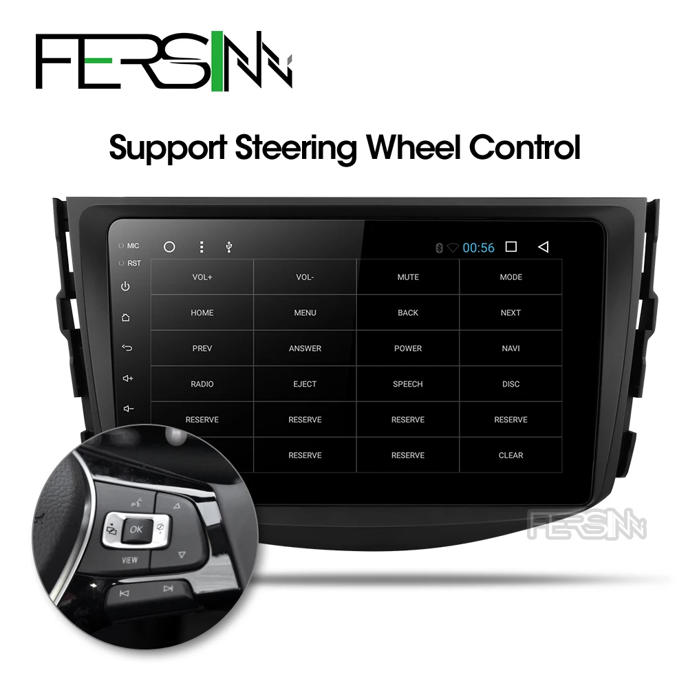 Excellent Fersinny CRAV48060 Octa 8 Core Car DVD GPS Navigation palyer Android 9.0 Car DVD Player for toyota rav4 2007 2008 2009 2010 2011 2