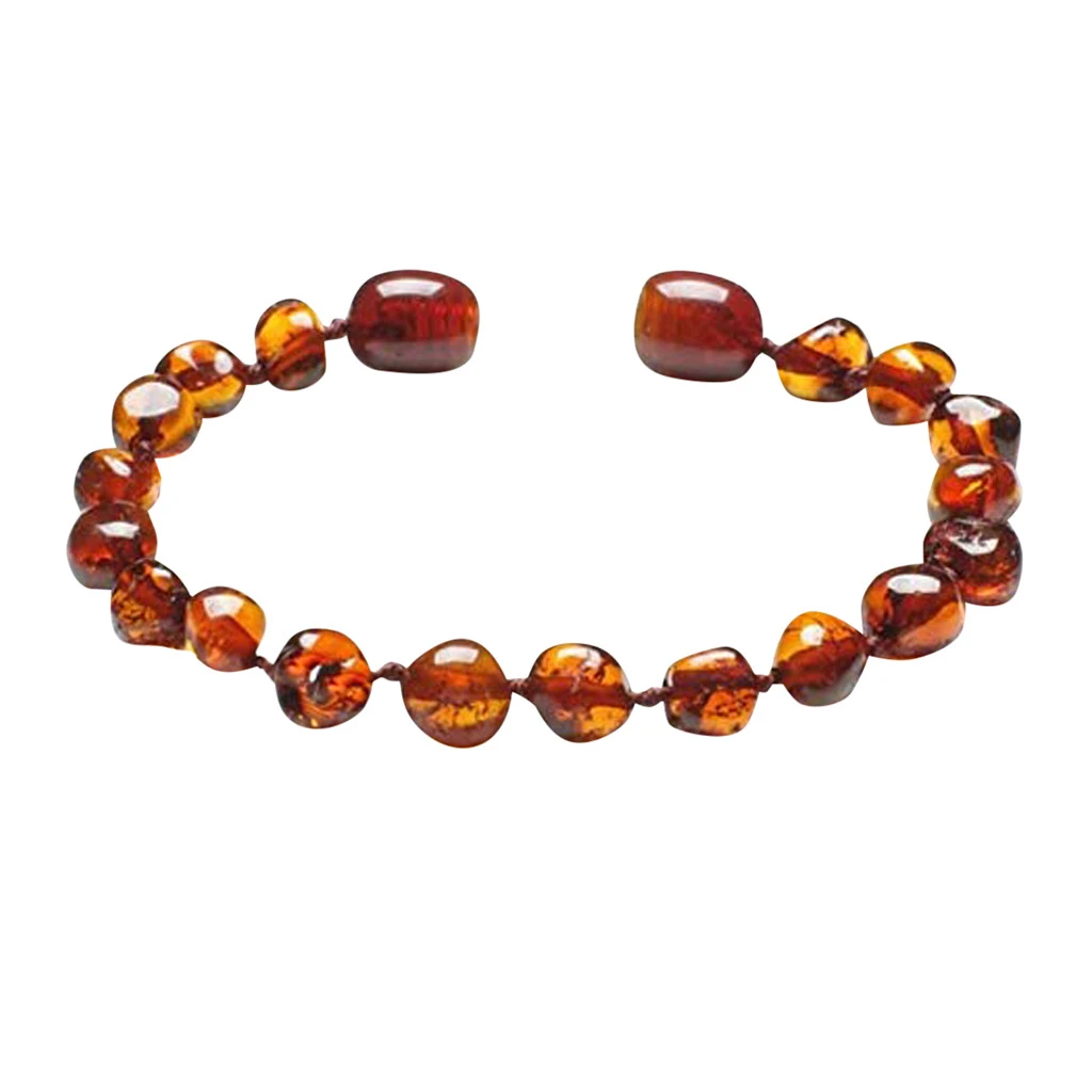 amber beads anklet