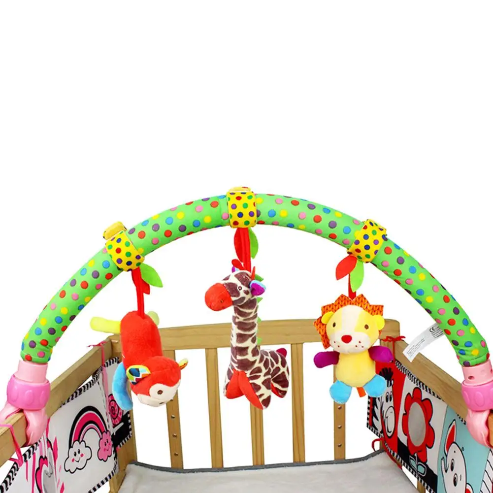 Cute Newborn Rattles Baby Toys Infant Stroller Car Clip Lathe Hanging Seat& Stroller Toys Mobile Educational Toys 0-12 Months
