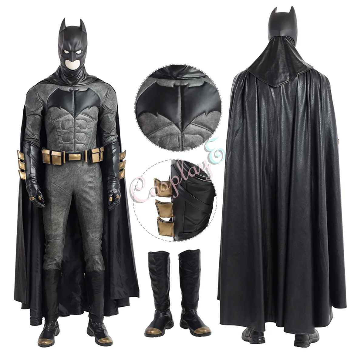 

Batman Costume Justice League Cosplay Bruce Wayne Full Set