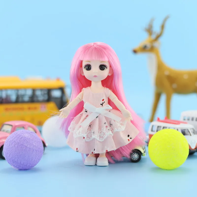 12 стилей BJD Кукла Одежда 1/12 16 см мини платье Повседневная одежда кукольный домик
