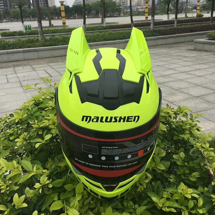 Malushun мотоциклетный шлем для женщин, шлем для мотокросса, шлем для мотокросса, шлем capacetes De Motociclista, новинка, шлем из АБС-пластика