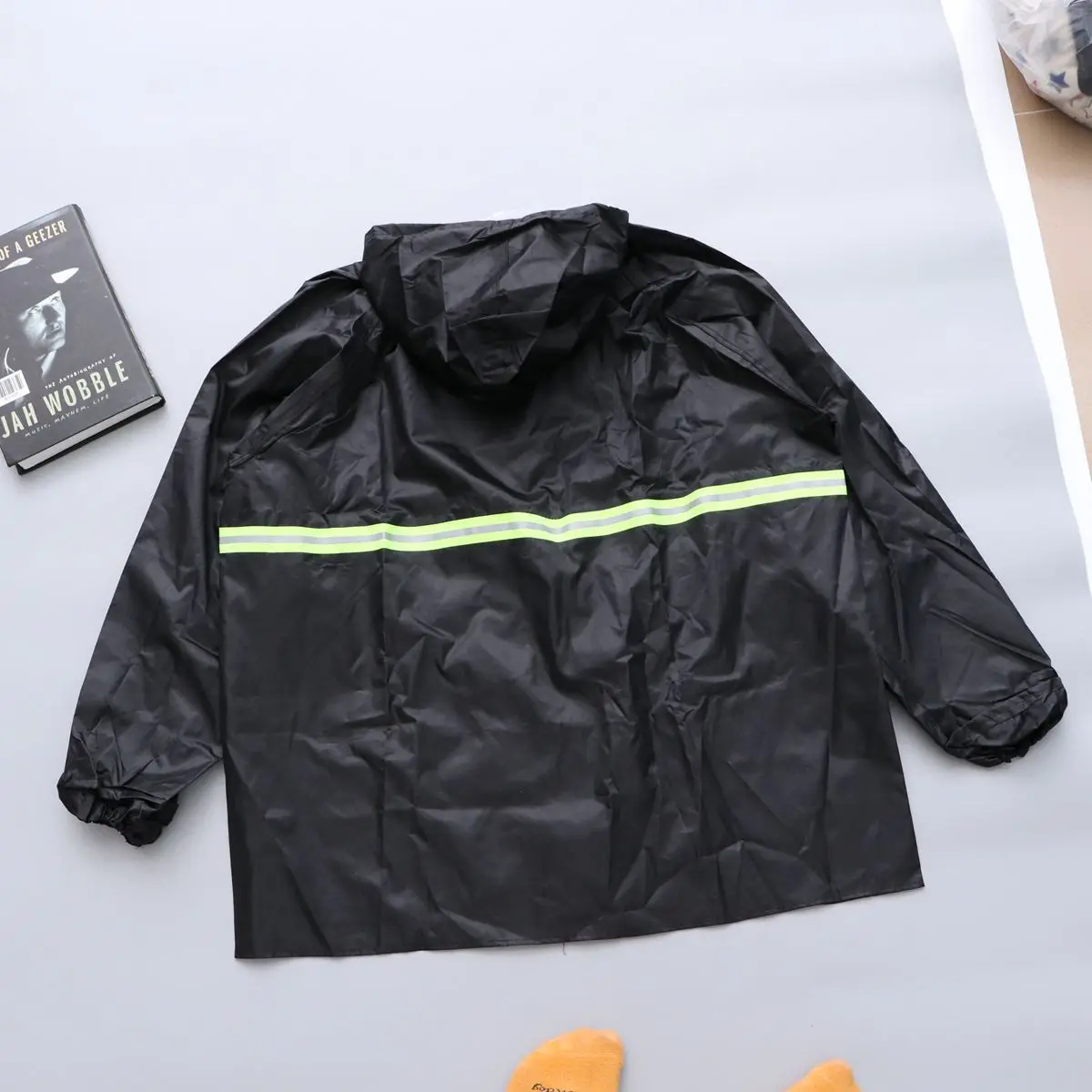 XL-XXXL двухсекционные плащи Eleastic Светоотражающие портативные дождевик непромокаемая одежда для взрослых мужчин Женский дождевик и брюки