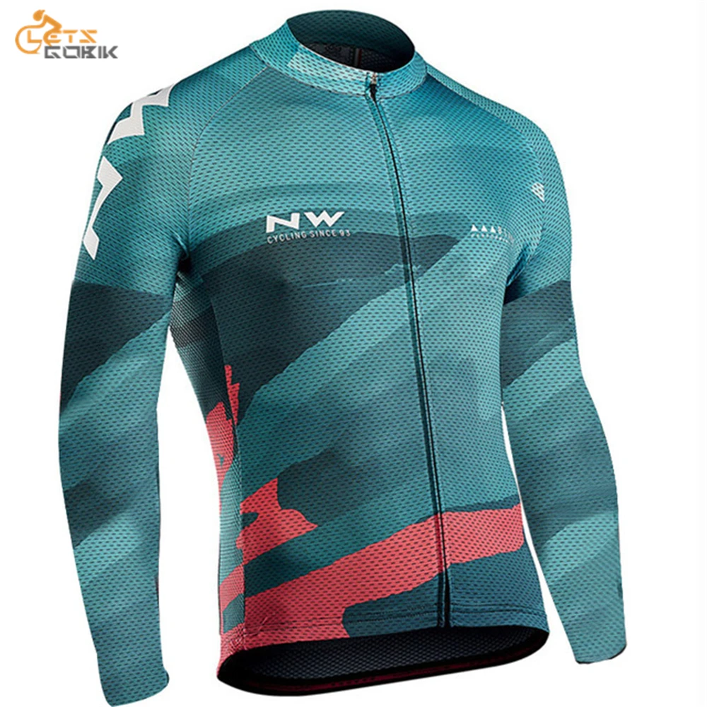 jersey only Pro Team Northwave, набор Джерси для велоспорта, Мужская одежда для велоспорта, Bmcs, летняя одежда с длинным рукавом для триатлона, для горного велосипеда, комплект с нагрудником и штанами - Цвет: jersey only