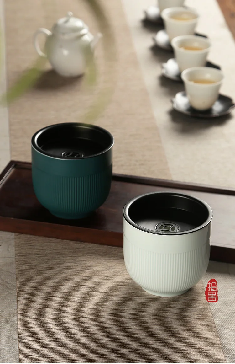 balde de escória chá zen lavagem conjunto chá acessórios