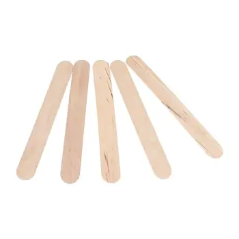 

300pcs Waxing Spatulas Wooden Disposable Wax Applicator Wax Stick Facial Mask Stick Tongue Depressor Wax Spatulas
