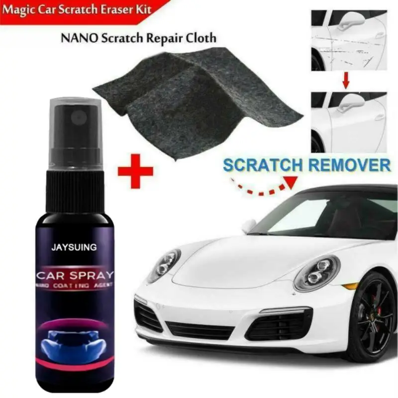 

30/50ml Liquid Car Scratch Remover Nano Ceramic Car Care Glass Coating Hydrophobic Polish Wax Kit Car Retreading Agent TSLM 1