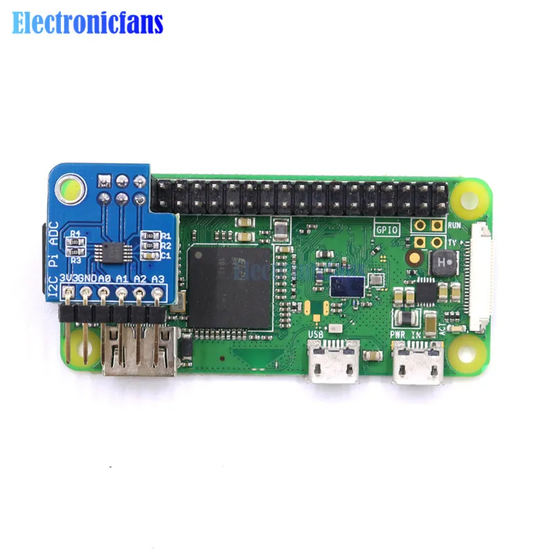 ADS1115 IEC IIC Pi ADC Аналоговый Цифровой модуль преобразователя 16 бит 3,3 В для Raspberry Pi 1/2/3/Zero/A+/B
