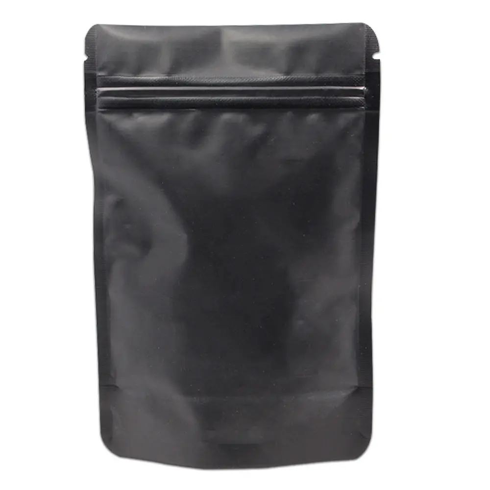 100 шт./лот 10*15 см Doypack тепло герметизируемый чистый алюминиевой фольги Упаковочные пакеты закуска чай для хранения майлар фольги стоьте вверх молнии замок сумки