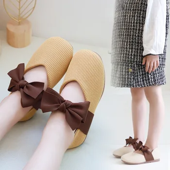 

2020 Spring New Style Girls Princess Shoes Fashion Cute Bow Little Girl Flats for Party Dress Kids Girl Shoes Size 21-30