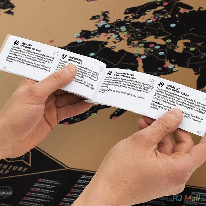 Deluxe стереть мира нарисованная карта 82,5x59,5 см номер Офис украшения журнал большой Размеры наклейки на стену