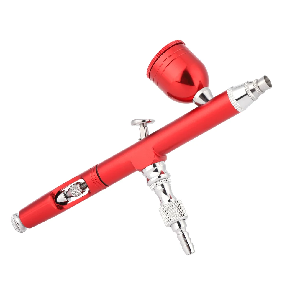 Beauty Instrument Гравитационная подача двойного действия Аэрограф распылитель пистолет-распылитель моющего средства краска для украшения торта автомобильная краска воздушная щетка с чистящими инструментами - Цвет: Beauty Instrument