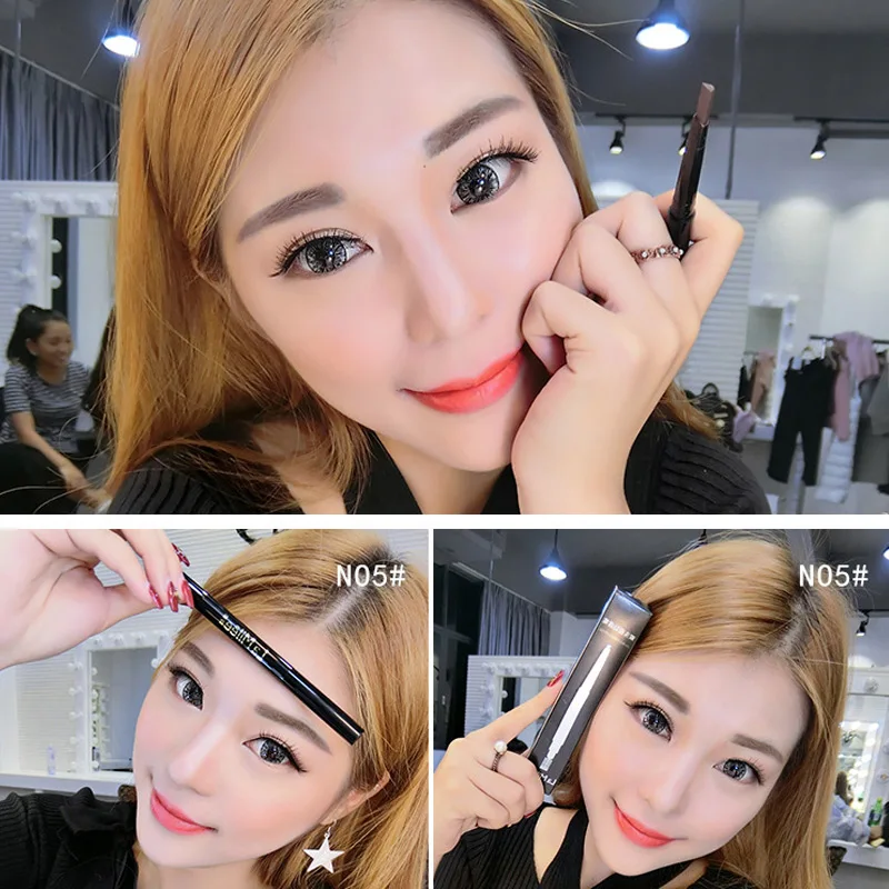 Hot Sale Dual Head Eyebrow Pen Long Lasting Paint Waterproof Eyebrow Pencil Makeup Tool