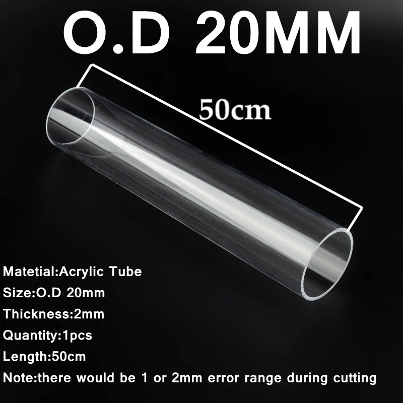 1~10Pcs 20/25/32mm Transparent Acrylic End Cap Pipe Connector Aquarium Fish Tank Water Supply Tube Plug Garden Joint Fittings 