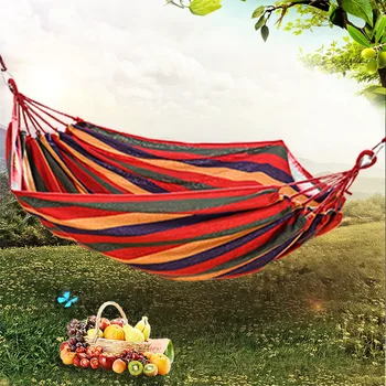

ETravel Easy Travel Hammock Outdoor Camping Single and Double Leisure Canvas Hammock Dormitory Leisure Swing Factory