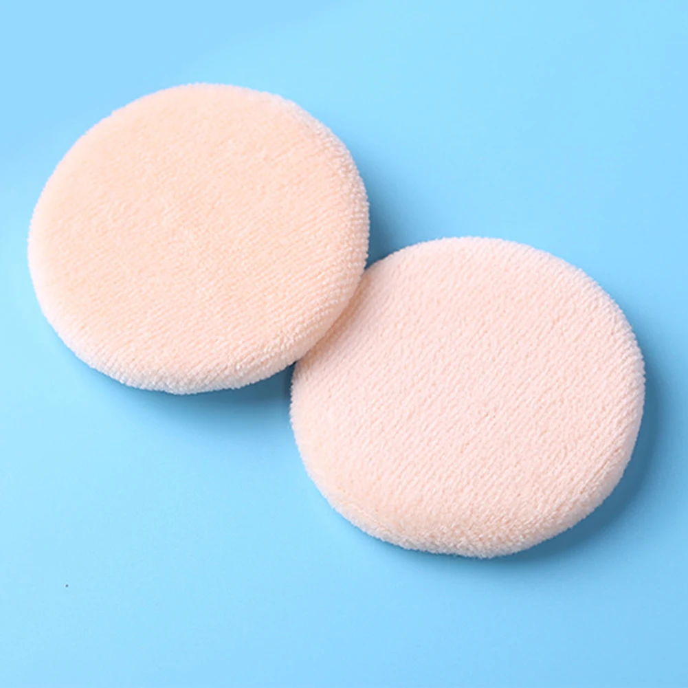 6 Pcs Soft Round Blending Cotton Blend Fluff Surface Portable Facial Casual Women Powder Puff Mini Flesh Tints Cosmetic Tool
