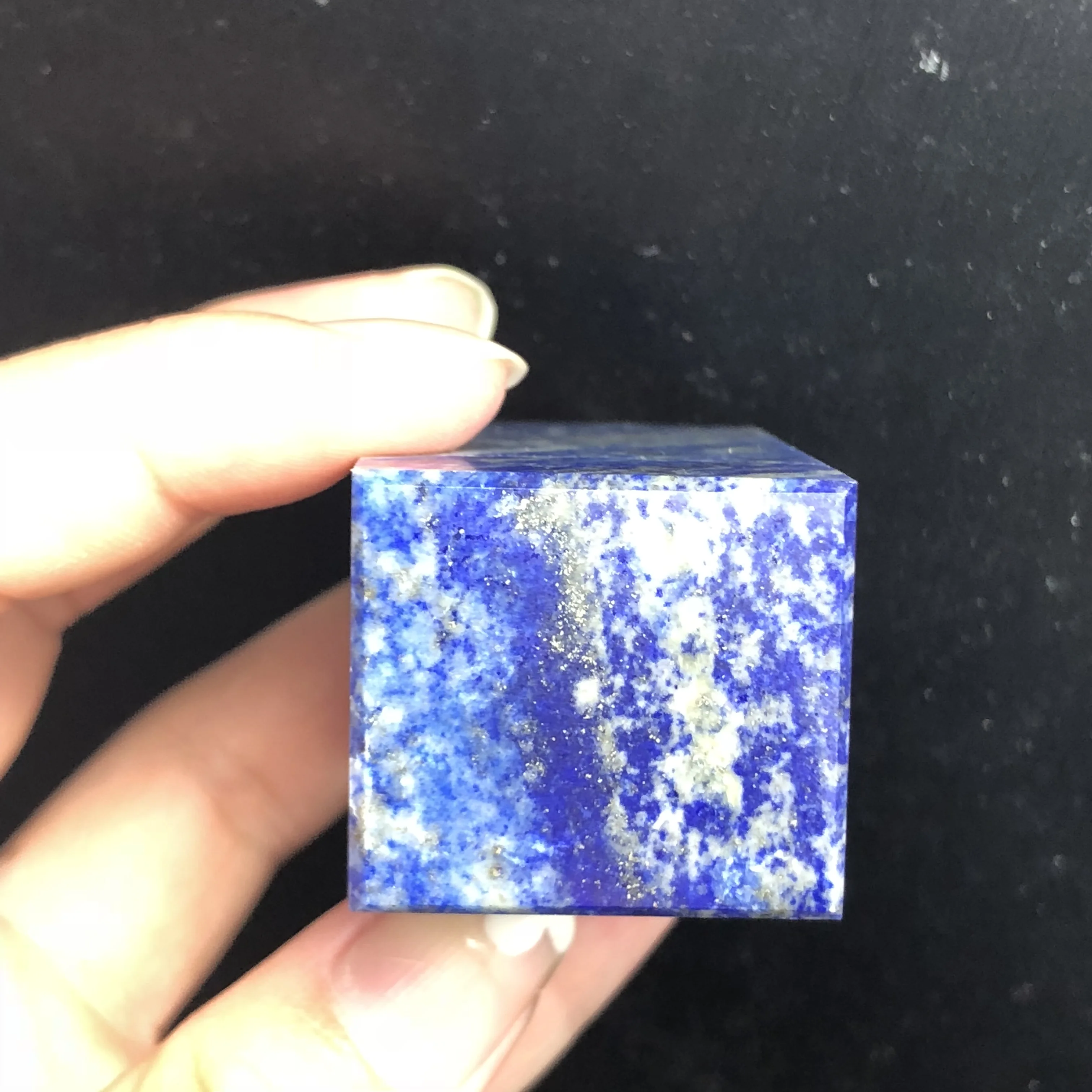 Прямоугольный блок натурального LAPIS Lazuli, можно резные украшения для дома