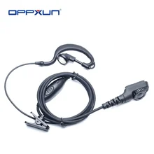 

OPPXUN G-Shape Ear Hook Earpiece Headset Microphone for Hytera Walkie Talkie HYT PD780 PT580H PD702 Portable Radio Headphone