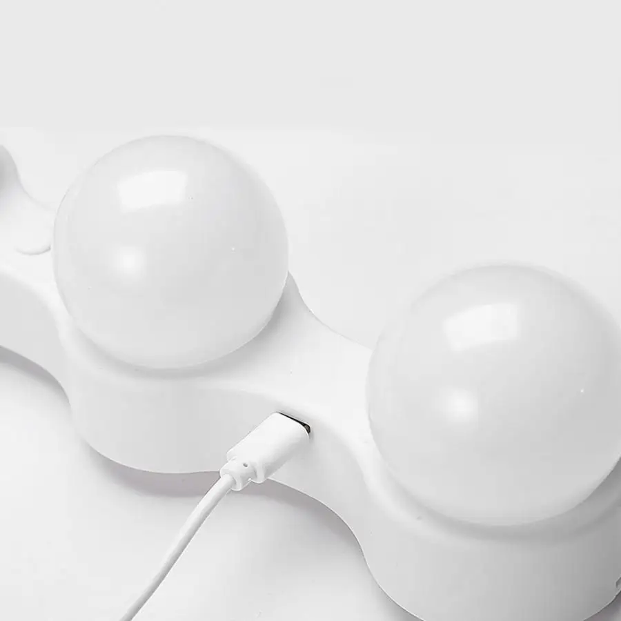 Туалетное зеркало со светодиодной подсветкой светодиодный LED-подсветка маленького зеркала Регулируемый косметическое зеркало для ванной подсветка заполняющий свет лампа карманное зеркало