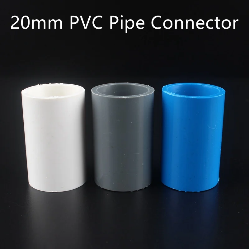 20mm PVC Pipe Straight Connector Garden Aquarium Plastic Water Hose Joint Accessoires Plumbing Greenhouses Tube Fitting Adapter | Дом и сад