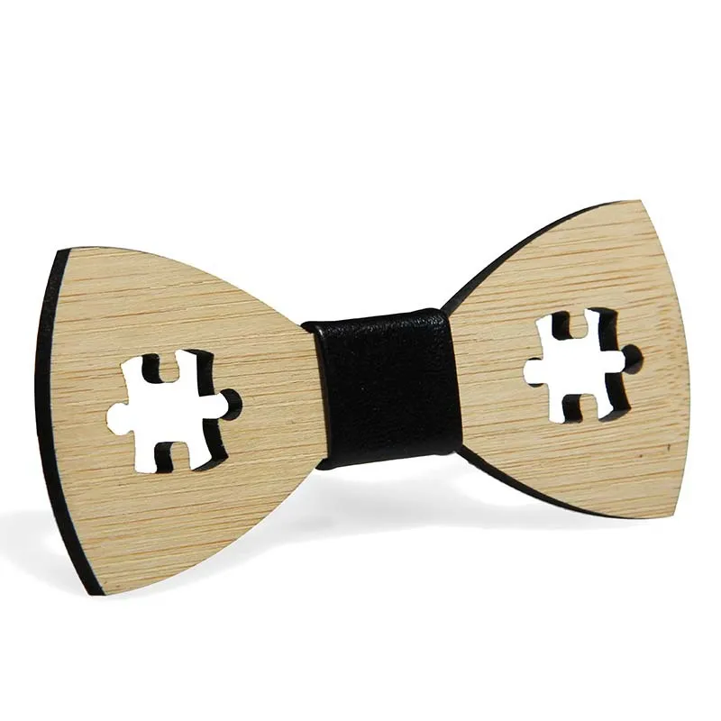 Рождественские подарки Натуральный Бамбуковый галстук-бабочка для мужчин женщин Bambu Бабочка галстуки для свадьба вечерние галстуки - Цвет: C4