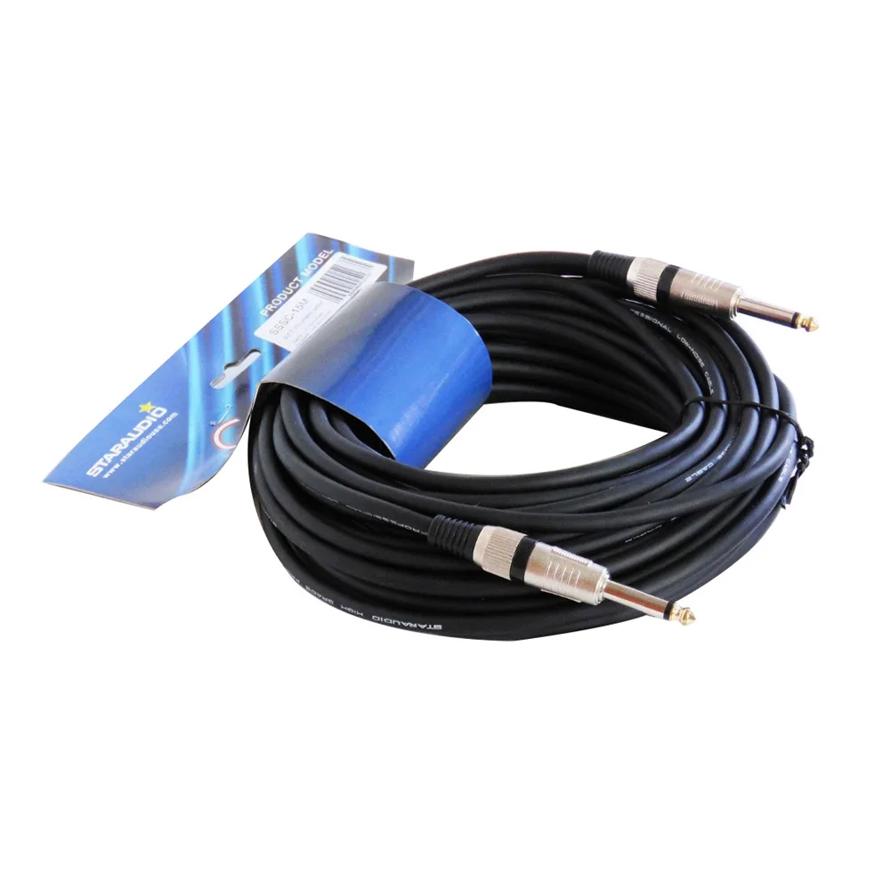 pa ktv  dj speaker cable  mono male cord