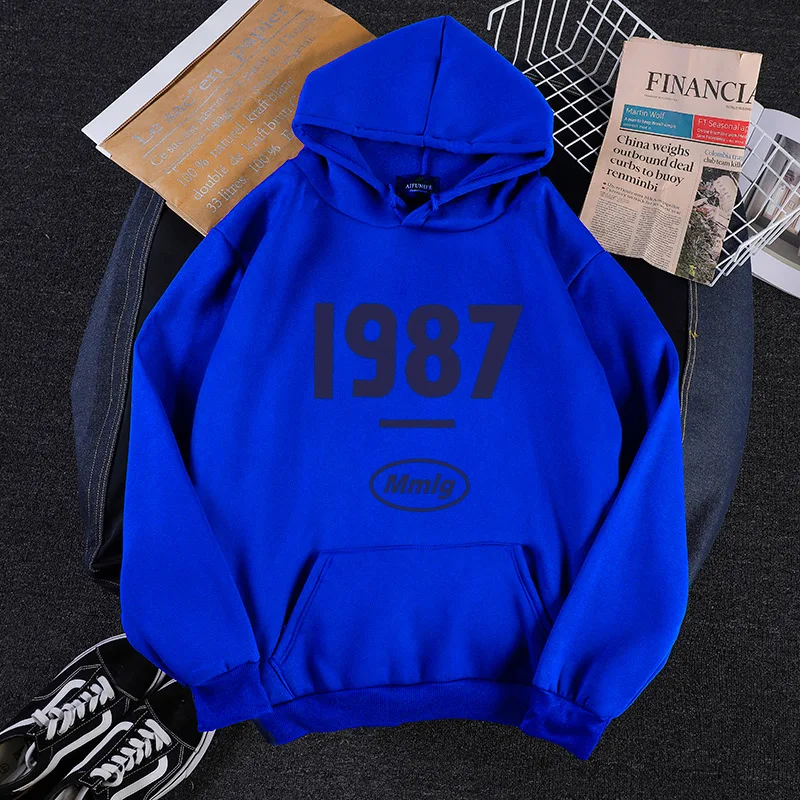 Blue Shellsuning толстовки женские толстовки с принтом цифр Harajuku 9color уличная Femme плюс бархатные повседневные Пуловеры Женская одежда - Цвет: Blue