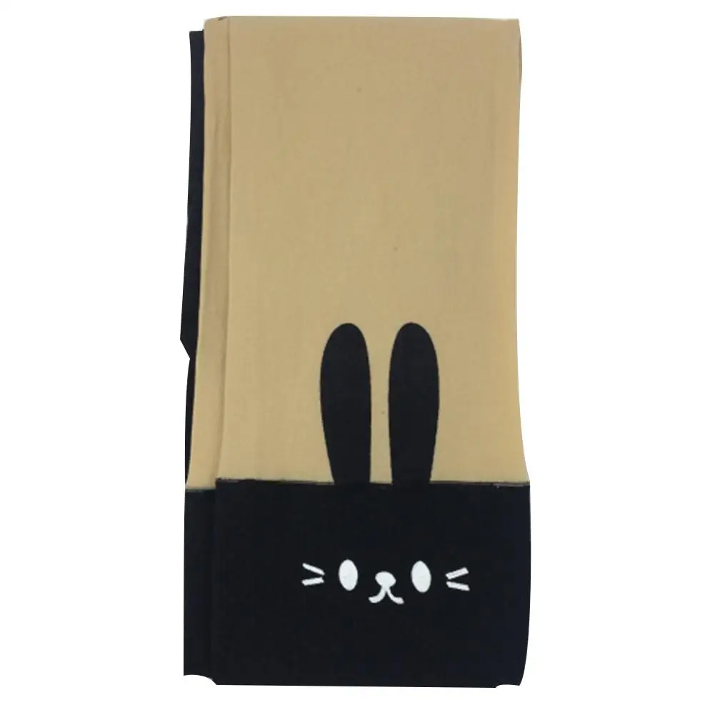 Black bunny DSstyles/1 пара детских колготок с героями мультфильмов для танцев; эластичные износостойкие детские колготки для танцев - Цвет: Black bunny