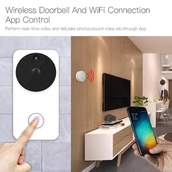 

WiFi Smart Wireless Intercom Doorbell Anti-Theft Monitoring Fashionable Safety Household Remote Voice Video Doorbell