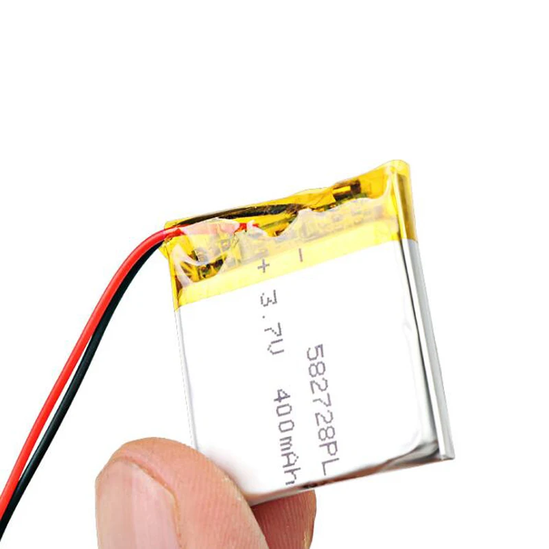 Литий полимерный литий аккумулятор 3 7 В 400 мАч 582728 для умных часов GPS Bluetooth PDA