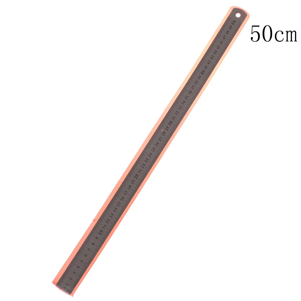 

1pcs Useful 50cm Precision Double Sided Measuring Tool Sewing Foot Sewing Stainless Steel Metal Straight Ruler Tool