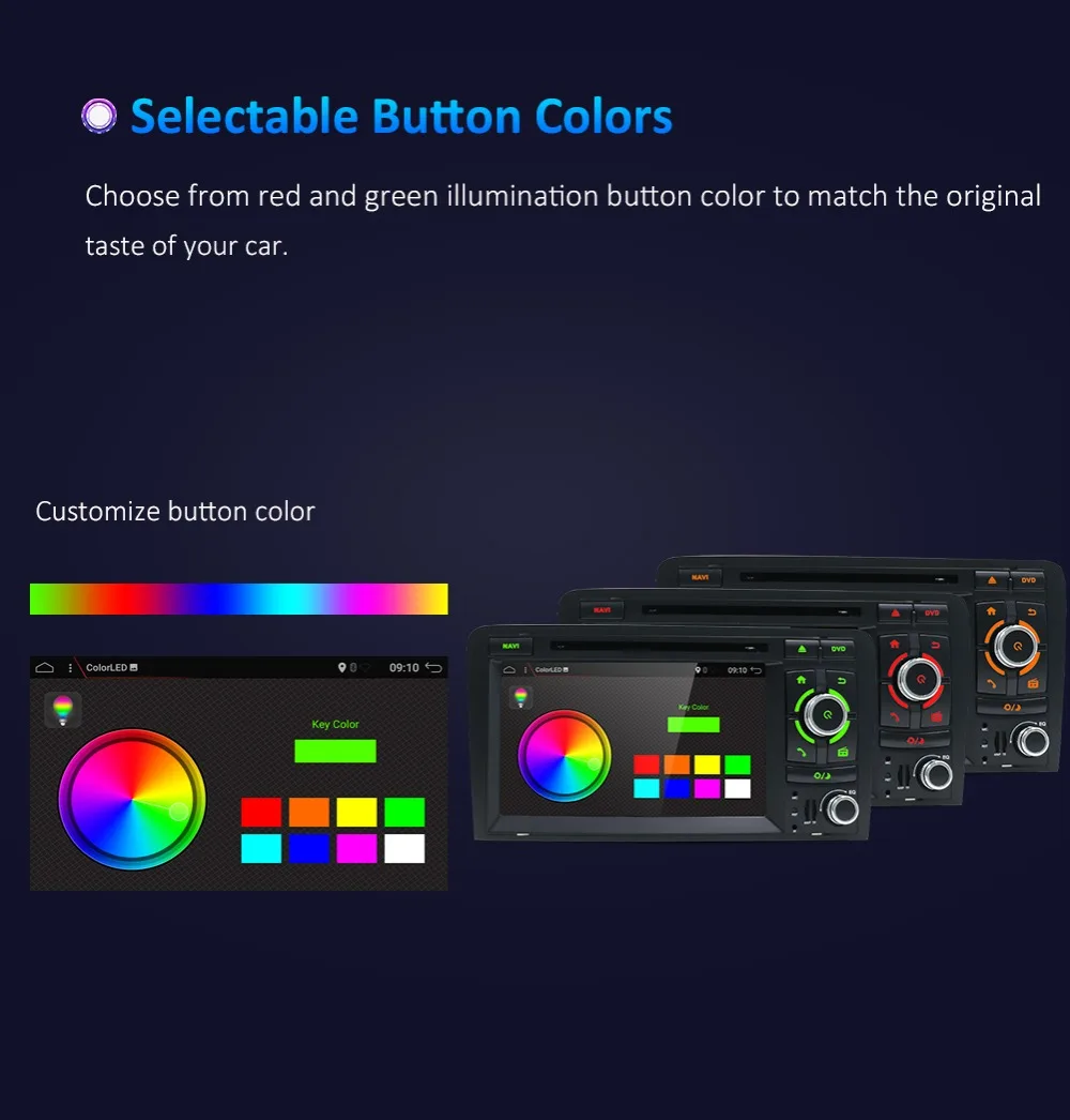 Flash Deal Bosion 7 inch HD 2 Din Car Radio Stereo Android 9.0 Octa Core DVD Player Multimedia Navigation GPS For Audi A3 8P 2003-2011 5