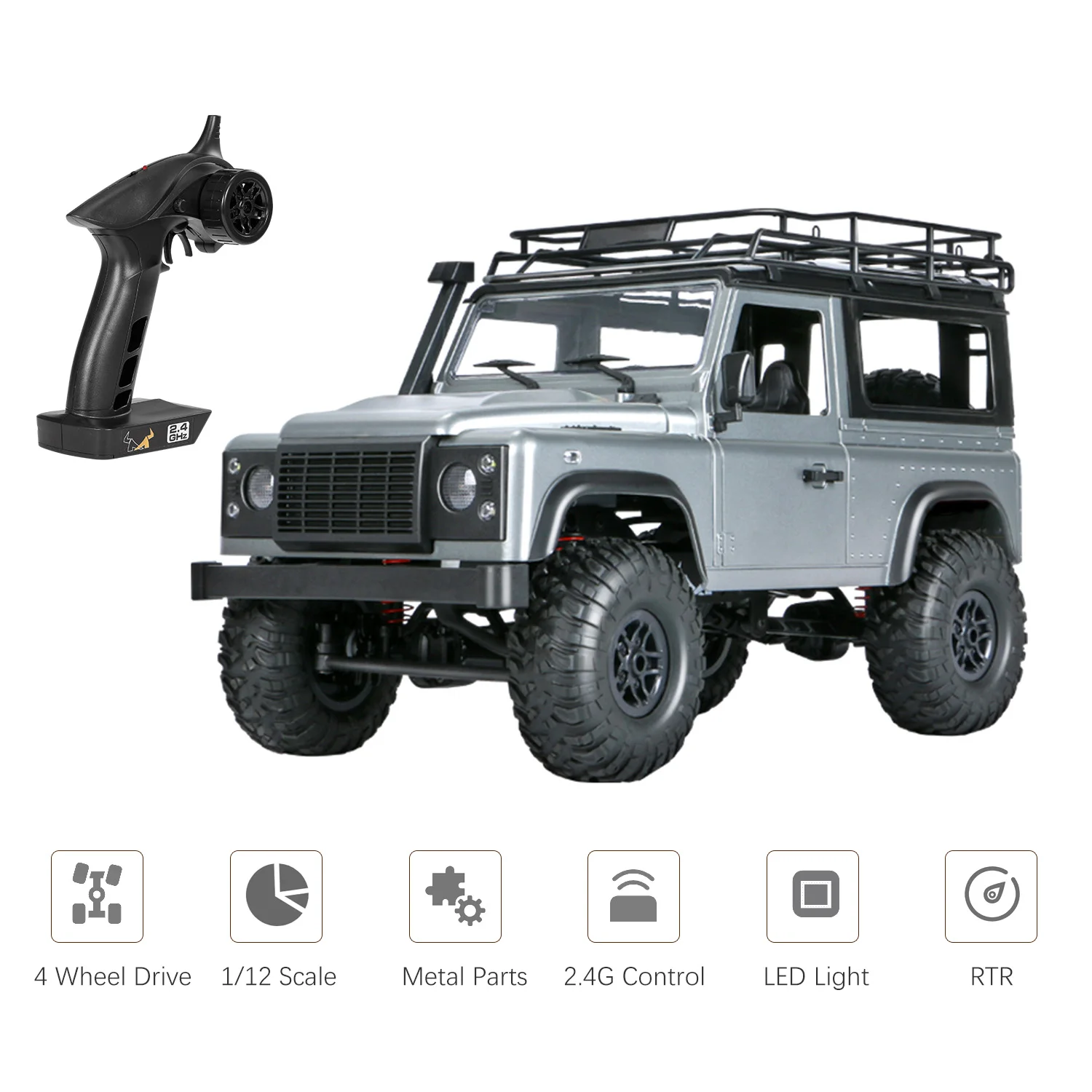 MN 99s 2 4G 1/12 4WD RTR гусеничный Радиоуправляемый автомобиль внедорожник для моделей
