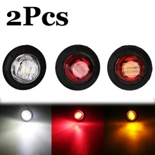 Voyant d'avertissement LED pour camion, rouge, jaune, blanc, indicateur latéral avant et arrière pour remorque