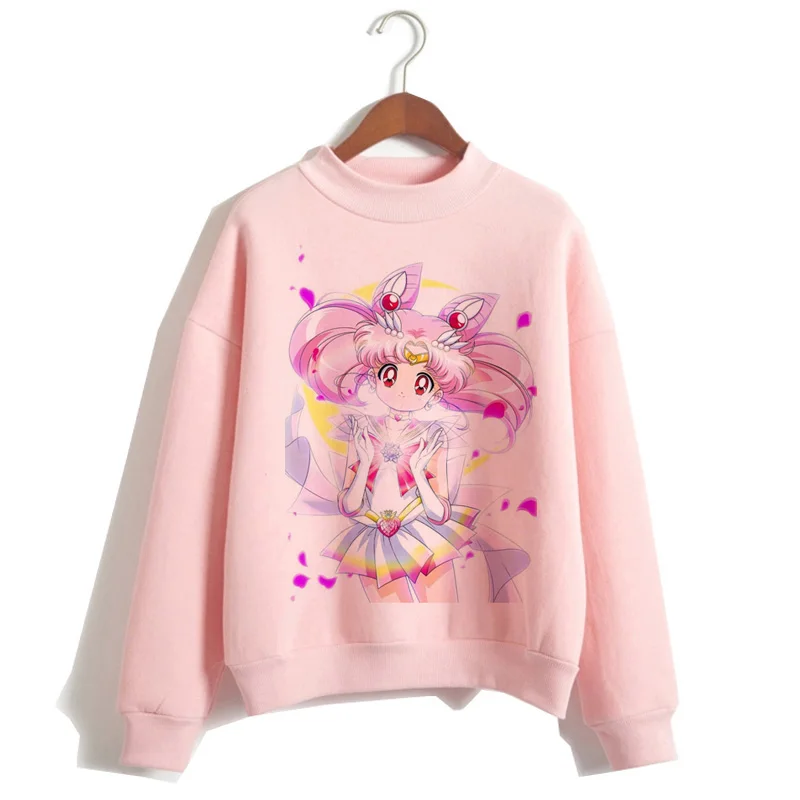 380 sailor moon cartoon women hoodie korean style Sweatshirt Oversized kawaii streetwear female Hoodies ulzzang harajuku Graphic - Цвет: 380