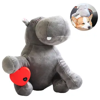

Cute Pet Companion Toy Plush Toy Comfortable Behavioral Training Aid Toy Heartbeat Soothing Plush Doll Sleep For Smart Dogs Cats