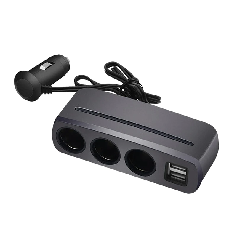 Автомобильный телефон 2 зарядное устройство с usb-интерфейсом разъем высокой мощности один для трех прикуривателей серый