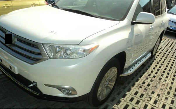 Беговая доска подходит для T. oyota Highlander 2012 2013 2 шт. Левая Правая боковая ступенька nerf бар Автомобильная педаль боковая лестница боковая планка