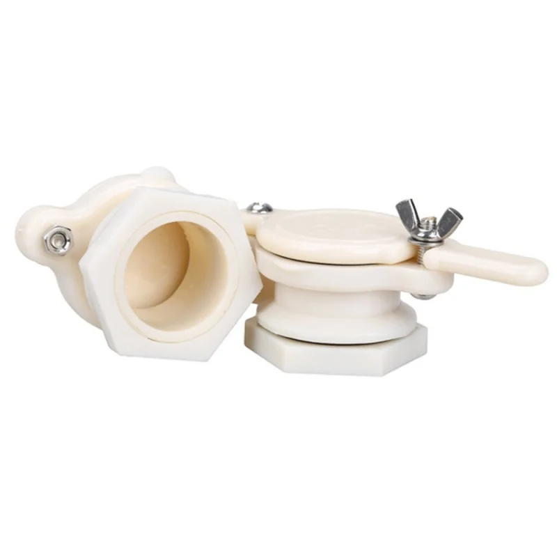 ELEG-2pcs нейлон клапан с задвижкой для меда Мёд экстрактор медный кран