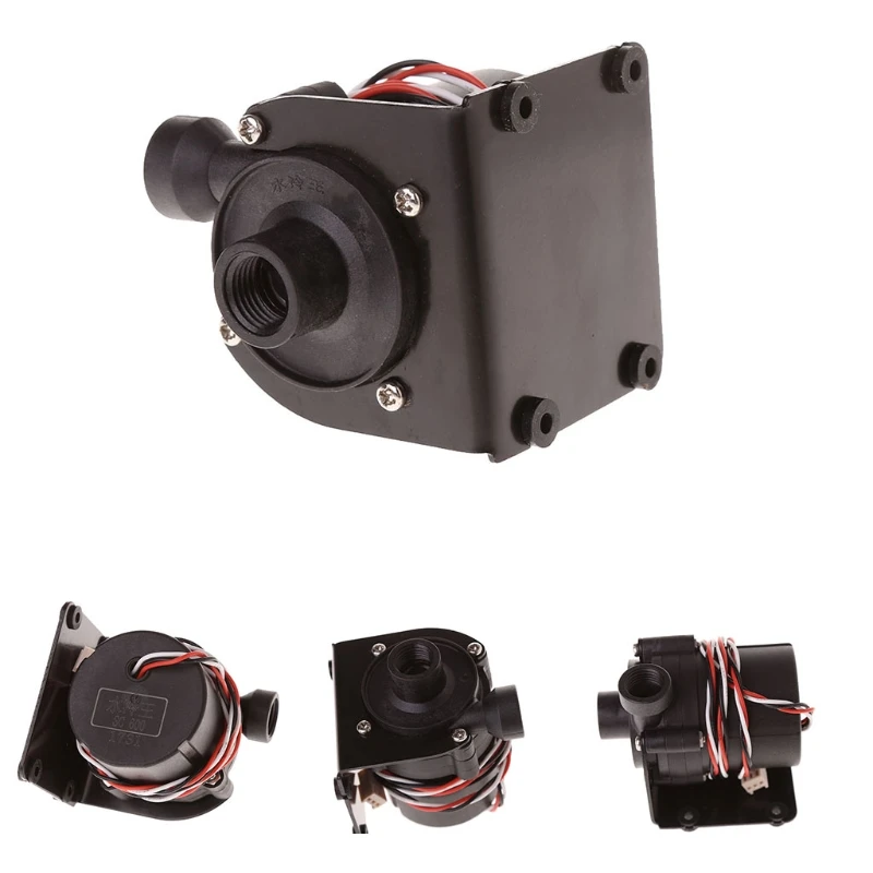 Drop Ship DC 12V Water Pump 500 L/H G1/4 Input And Output With Iron Bracket