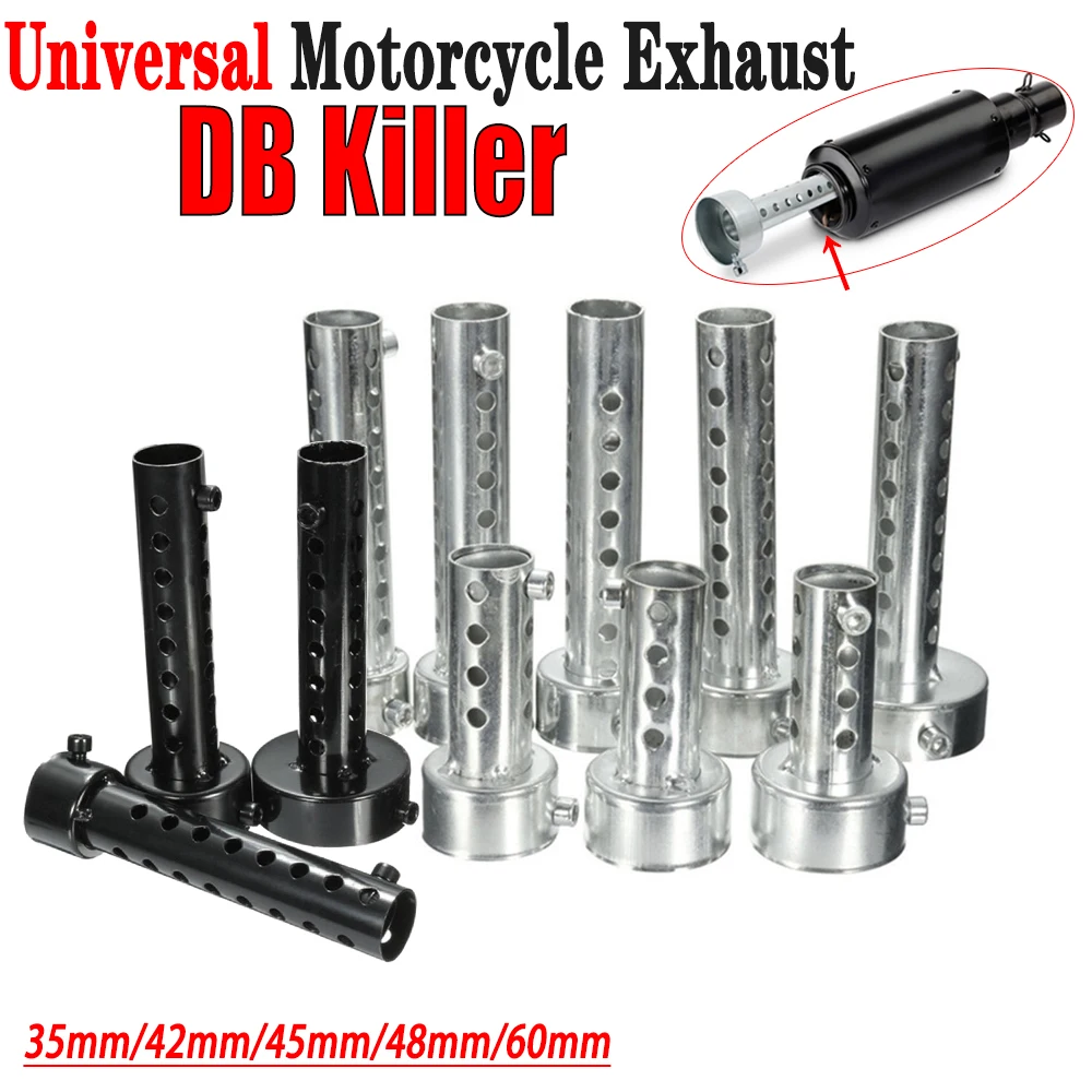 Deflettore Moto Silencieux Universel Pour Moto - DB Killer 45mm - Insert Pour Échappement - Argent Insert DB Killer 45mm