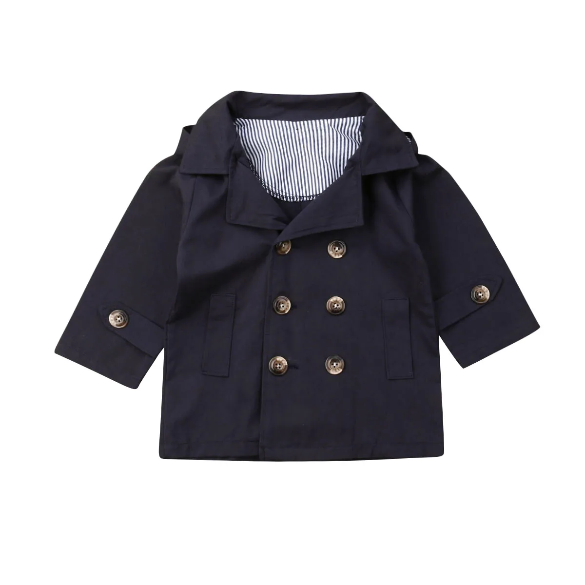 Pudcoco/плащ для маленьких девочек; ветрозащитная верхняя одежда с капюшоном и длинными рукавами; пальто; осенне-зимняя одежда для маленьких девочек - Цвет: Синий