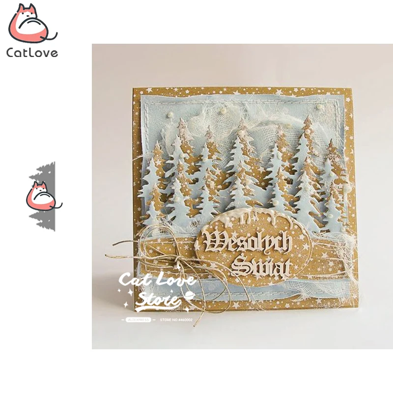 

Christmas Tree Metal Cutting Dies Scrapbooking Stencil Die Cuts Card Making DIY Decorative Craft Embossing New Dies For 2019