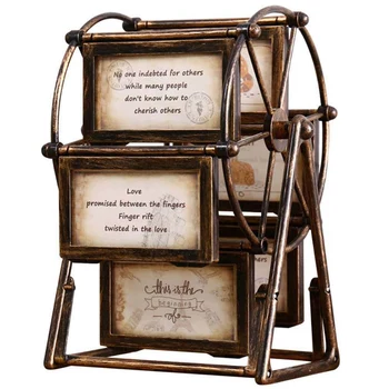 

European Windmill Photo Frame Wedding Family Photograph Frame 5Inch Ferris Wheel Combination Home Decor Accessories